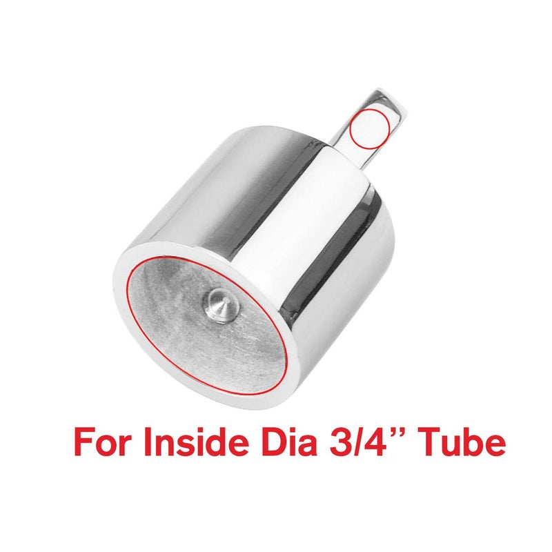 Amadget 2 PCS 3/4'' Bimini Top Caps Tube Canopy Hardware, Eye End Top Fitting Marine 316 Stainless Steel, Fits 3/4" OD Round Tubing - Image 2